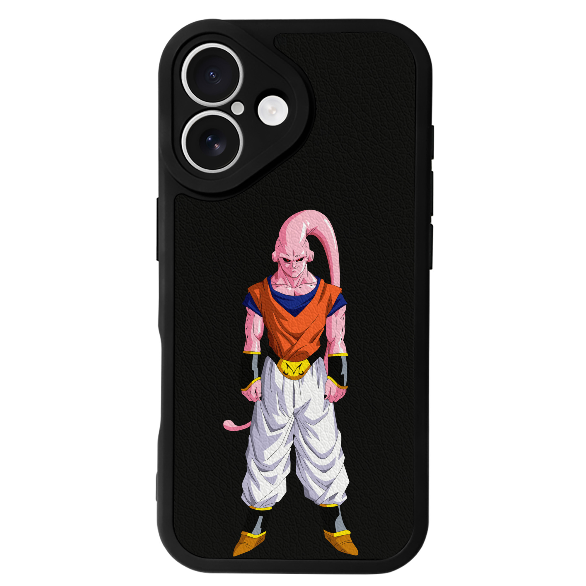 （画像用） ドラゴンボール 魔人ブウ DRAGON BALL Majin Buu 【iPhone 16シリーズ対応】シリコンスマホケース（レザー調） 材質：シリコン